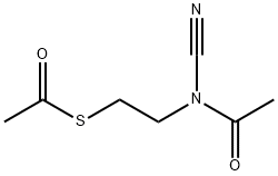 Ethanethioic  acid,  S-[2-(acetylcyanoamino)ethyl]  ester,144867-14-1,结构式