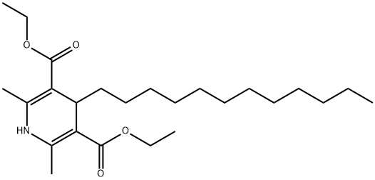 4-dodecyl-3,5-diethoxycarbonyl-1,4-dihydro-2,6-dimethylpyridine,144883-74-9,结构式