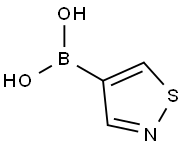 イソチアゾール-4-イルボロン酸 化学構造式