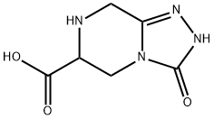 1,2,4-Triazolo[4,3-a]pyrazine-6-carboxylicacid,2,3,5,6,7,8-hexahydro-3-oxo-(9CI),144888-68-6,结构式