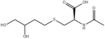 N-ACETYL-S-(3,4-DIHYDROXYBUTYL)-L-CYSTEINE Structure