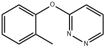 3-(2-メチルフェノキシ)ピリダジン 化学構造式