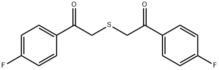 1-(4-FLUORO-PHENYL)-2-[2-(4-FLUORO-PHENYL)-2-OXO-ETHYLSULFANYL]-ETHANONE Structure