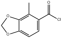 1,3-Benzodioxole-5-carbonylchloride,4-methyl-(9CI) Struktur