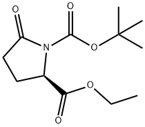 1-BOC-D-PYROGLUTAMIC ACID ETHYL ESTER
 Struktur