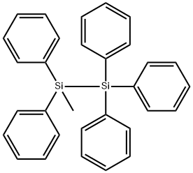 1-METHYL-1,1,2,2,2-PENTAPHENYLDISILANE,1450-22-2,结构式