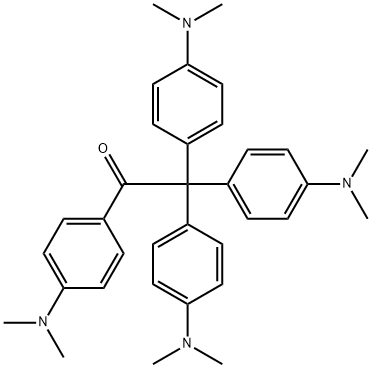 4'-(dimethylamino)-2,2,2-tris(4-(dimethylamino)phenyl)acetophenone 结构式