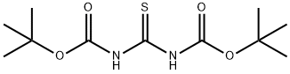 1,3-ビス(tert-ブトキシカルボニル)チオ尿素 化学構造式