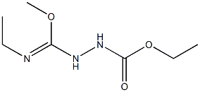 Hydrazinecarboxylic  acid,  [(ethylamino)methoxymethylene]-,  ethyl  ester  (9CI) 结构式