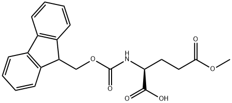 Fmoc-L-谷氨酸 gamma-甲酯,145038-50-2,结构式