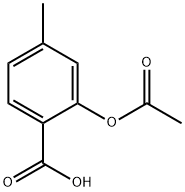 O-乙酰基-4-甲基水杨酸 结构式