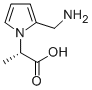 1H-Pyrrole-1-aceticacid,2-(aminomethyl)-alpha-methyl-,(S)-(9CI) 化学構造式