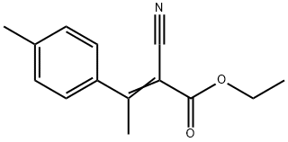 2-Butenoic acid, 2-cyano-3-(4-Methylphenyl)-, ethyl ester 结构式