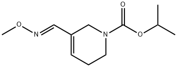 1(2H)-Pyridinecarboxylic acid, 3,6-dihydro-5-((methoxyimino)methyl)-,  1-methylethyl ester, (E)- Structure