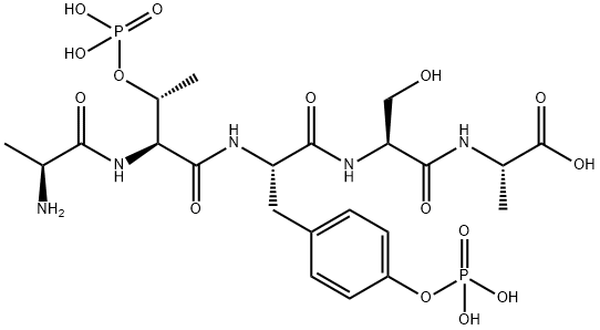 alanyl-phosphothreonyl-phosphotyrosyl-seryl-alanine Struktur