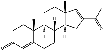 16-acetylandrosta-4,16-dien-3-one 结构式