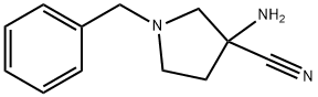 3-Amino-1-benzyl-3-cyanopyrrolidine Struktur