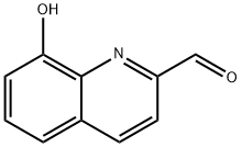 8-ヒドロキシ-2-キノリンカルボアルデヒド 化学構造式