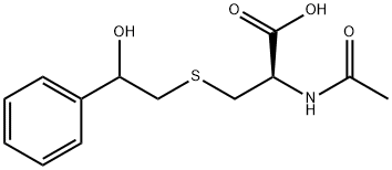 N-acetyl-S-(2-phenyl-2-hydroxyethyl)cysteine Struktur