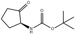Carbamic acid, (2-oxocyclopentyl)-, 1,1-dimethylethyl ester, (S)- (9CI) Structure
