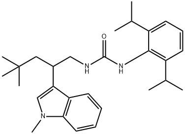 1-[4,4-dimethyl-2-(1-methylindol-3-yl)pentyl]-3-(2,6-dipropan-2-ylphen yl)urea|