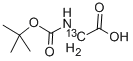 N-(TERT-BUTOXYCARBONYL)GLYCINE-2-13C Structure