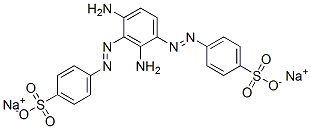 disodium 4,4'-[(2,4-diamino-1,3-phenylene)bis(azo)]bis[benzenesulphonate] Structure