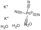 四氰钯酸钾水合物, 14516-46-2, 结构式