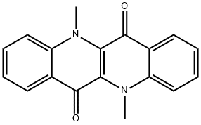 5,11-Dimethyl-5,11-dihydrodibenzob,g1,5naphthyridine-6,12-dione Struktur