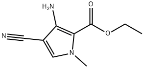 3-氨基-4-氰基-1-甲基-1H-吡咯-2-羧酸乙酯, 145162-36-3, 结构式