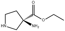 3-Pyrrolidinecarboxylicacid,3-amino-,ethylester,(R)-(9CI) Struktur