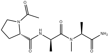 acetylprolyl-alanyl-alanine-N-methylamide 化学構造式