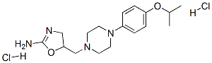 5-[[4-(4-propan-2-yloxyphenyl)piperazin-1-yl]methyl]-4,5-dihydro-1,3-o xazol-2-amine dihydrochloride 结构式