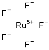 ペンタフルオロルテニウム(V) 化学構造式