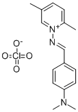 Pyridinium, 2,5-dimethyl-1-(((4-(dimethylamino)phenyl)methylene)amino) -, perchlorate 结构式