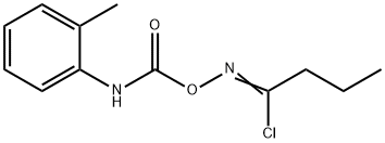 N-((((2-Methylphenyl)amino)carbonyl)oxy)butanimidoyl chloride Structure