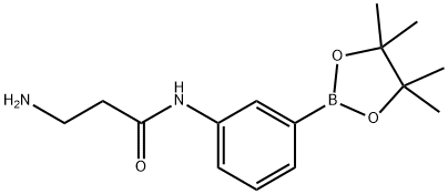 3-aMino-N-(3-(4,4,5,5-tetraMethyl-1,3,2-dioxaborolan-2-yl)phenyl)propanaMide,1452577-79-5,结构式