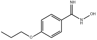N'-ヒドロキシ-4-プロポキシベンゼンカルボキシイミドアミド 化学構造式