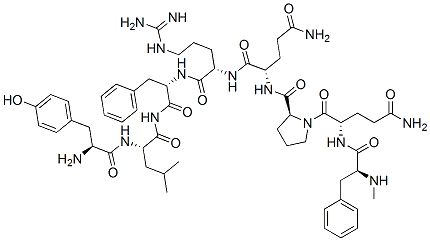 tyrosyl-leucyl-N-methylphenylalanyl-glutaminyl-prolyl-glutaminyl-arginyl-phenylalaninamide|