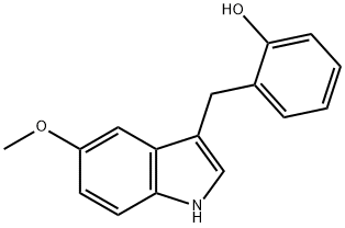 3-(2-hydroxyphenyl)methyl-5-methoxyindole Struktur