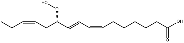 (7Z,9E,11S,13Z)-11-hydroperoxyhexadeca-7,9,13-trienoic acid Structure