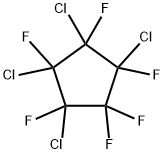 1,2,3,4-テトラクロロヘキサフルオロシクロペンタン 化学構造式