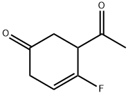 3-Cyclohexen-1-one, 5-acetyl-4-fluoro- (9CI) Struktur