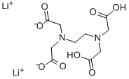 2,2'-(1,2-エタンジイル)ビス[(リチオオキシカルボニルメチル)イミノ]ビス酢酸 化学構造式