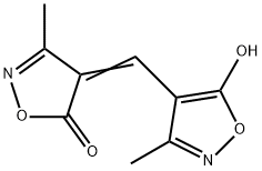 4-[(5-hydroxy-3-methylisoxazol-4-yl)methylene]-3-methyl-(4H)isoxazol-5-one|4-[(5-羟基-3-甲基-4-异恶唑基)亚甲基]-3-甲基-5(4H)-异恶唑酮