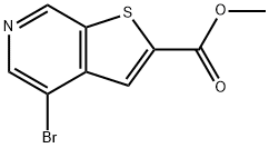 4-BROMOTHIENO[2,3-C]PYRIDINE-2-CARBOXYLIC ACID METHYL ESTER Structure