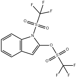 1-(trifluoromethanesulfonyl)indol-
2-yl trifluoromethanesulfonate,145326-64-3,结构式