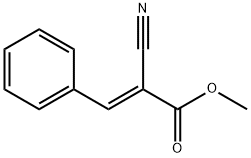 (E)-2-氰基-3-苯基丙烯酸甲酯 结构式