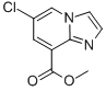 METHYL 6-CHLORO-H-IMIDAZO[1,2-A]PYRIDINE-8-CARBOXYLATE 化学構造式