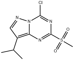 4-Chloro-8-isopropyl-2-(methylsulfonyl)pyrazolo[1,5-a][1,3,5]triazine Structure